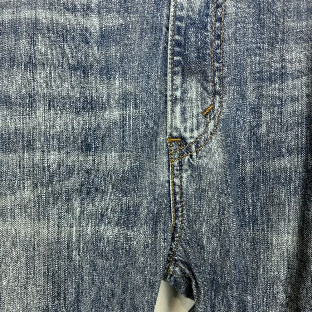 Levi's 505 Jeans Mens 38x32 Blue Denim Cotton Regular Fit Straight Leg Zip‎ Fly